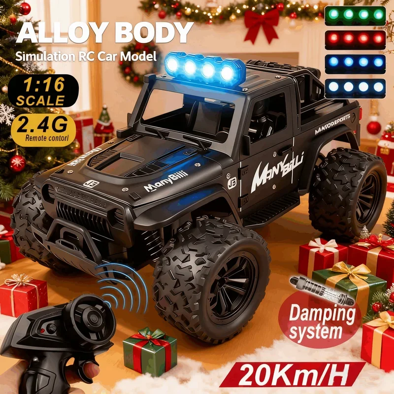 Camera Battery Grip - Samochód zdalnie sterowany 1:16 z oświetleniem