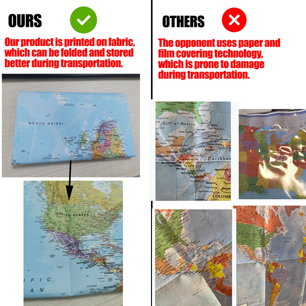 Plakat z mapą świata w języku  – Photography Mapped recenzja i cena