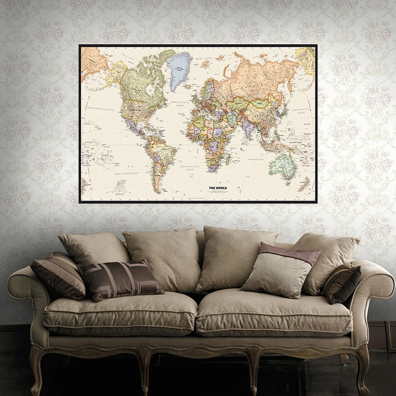 150x225cm Retro mapa świata fo – Photography Mapped recenzja i cena