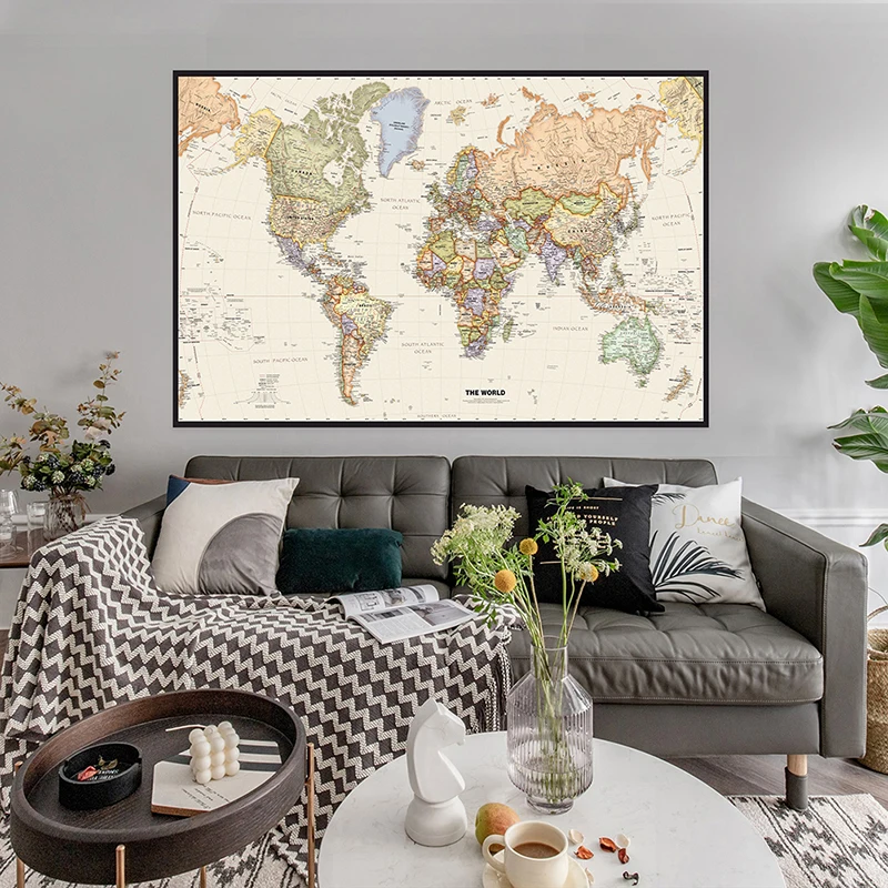 150x225cm Retro mapa świata fo – Photography Mapped recenzja i cena