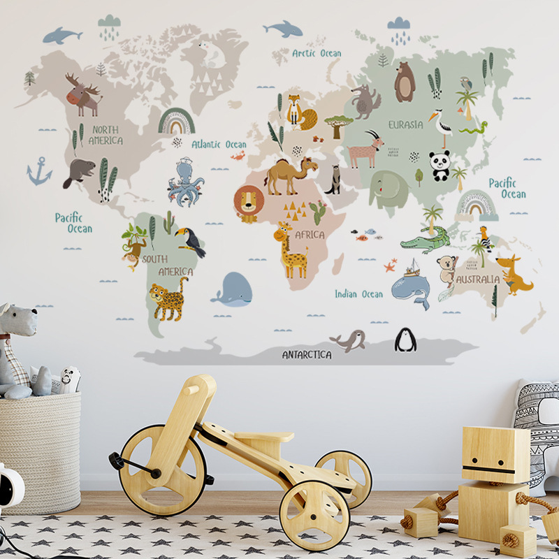 Mapa Świata Zwierząt Naklejki  – Photography Mapped recenzja i cena