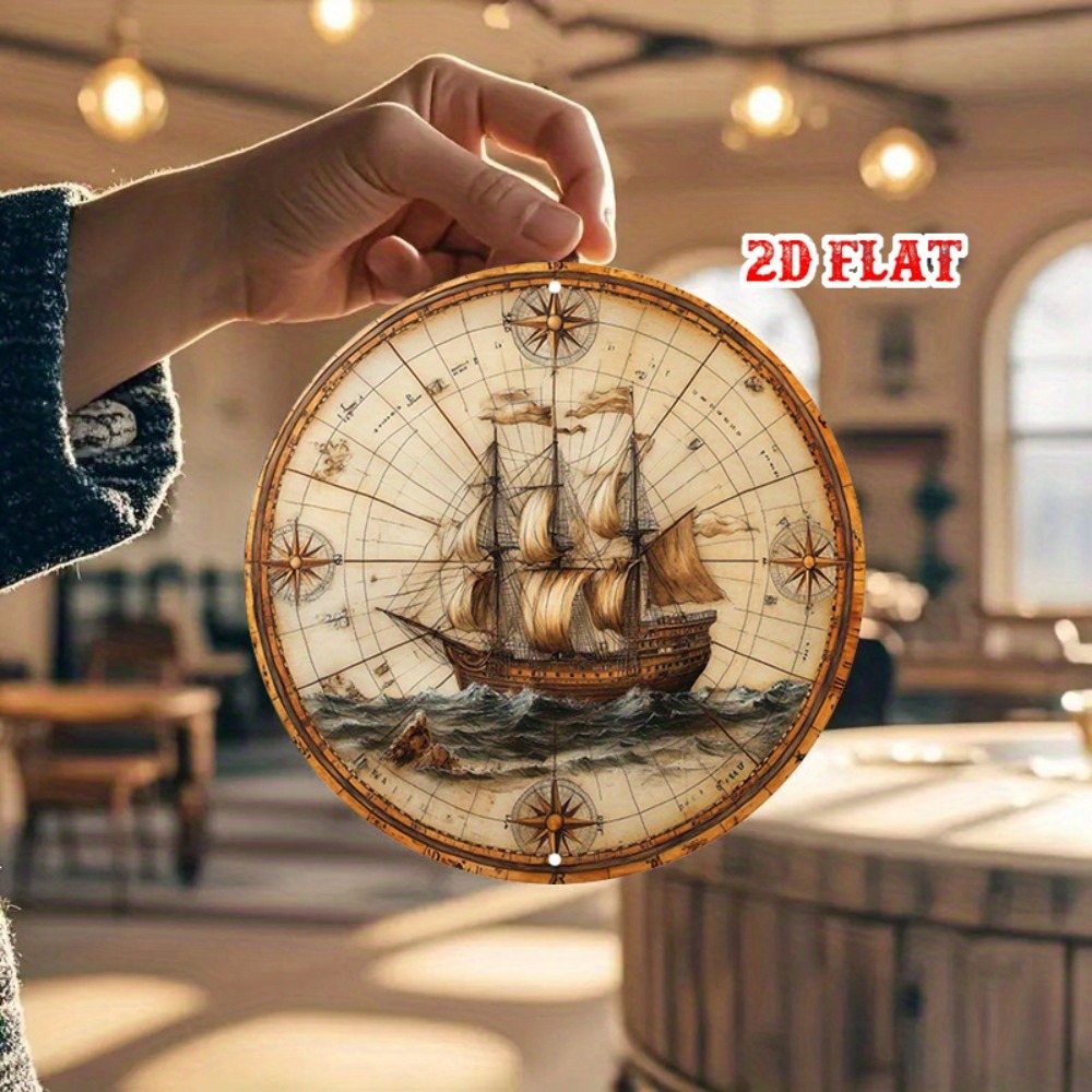 Vintage Metalowy Znak z Kompas – Photography Mapped recenzja i cena