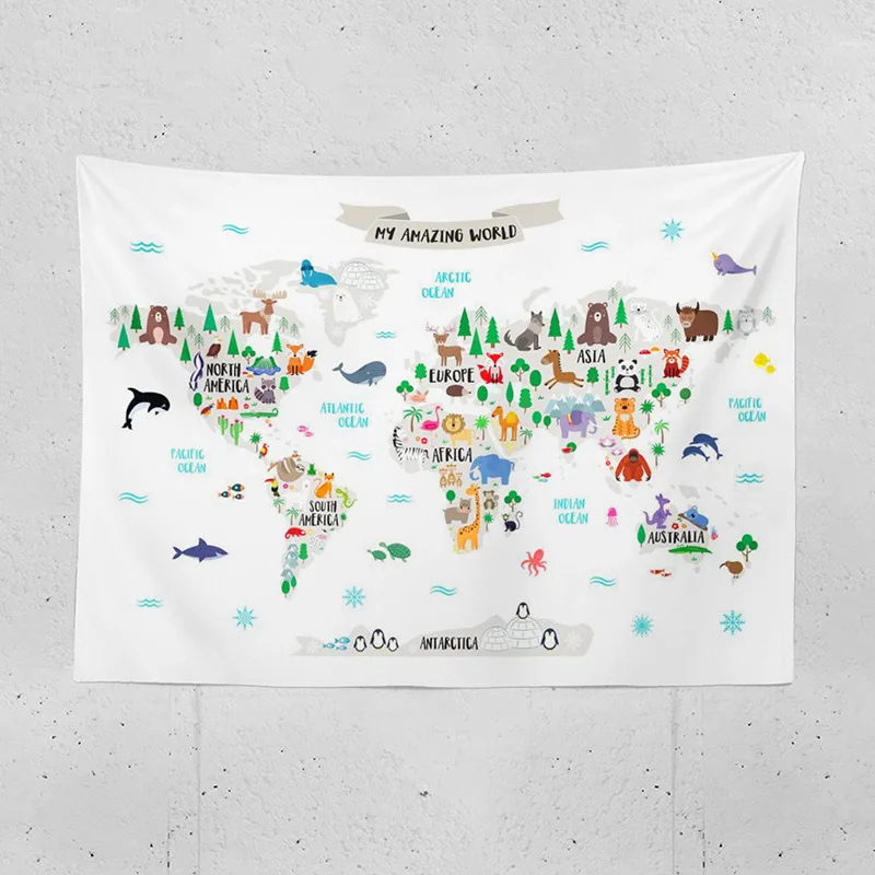 Mapa świata zwierząt Gobelin ś – Photography Mapped recenzja i cena